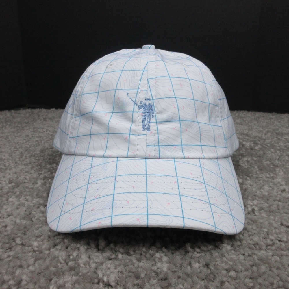William Murray Hat Cap Mens Strap Back White Nine Iron Dad Reading Green NEW